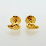 Wing Stud Earrings 0.4g / in / 3.35mm Yellow Gold 18K