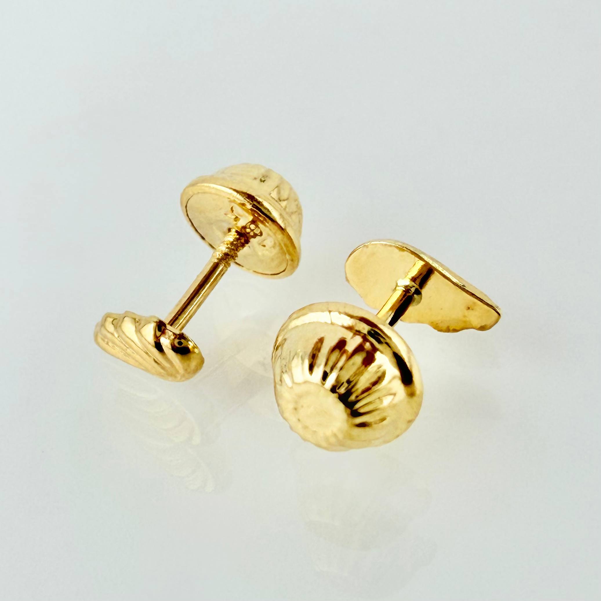 Wing Stud Earrings 0.4g / in / 3.35mm Yellow Gold 18K