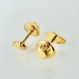 Wing Stud Earrings 0.4g / in / 3.35mm Yellow Gold 18K