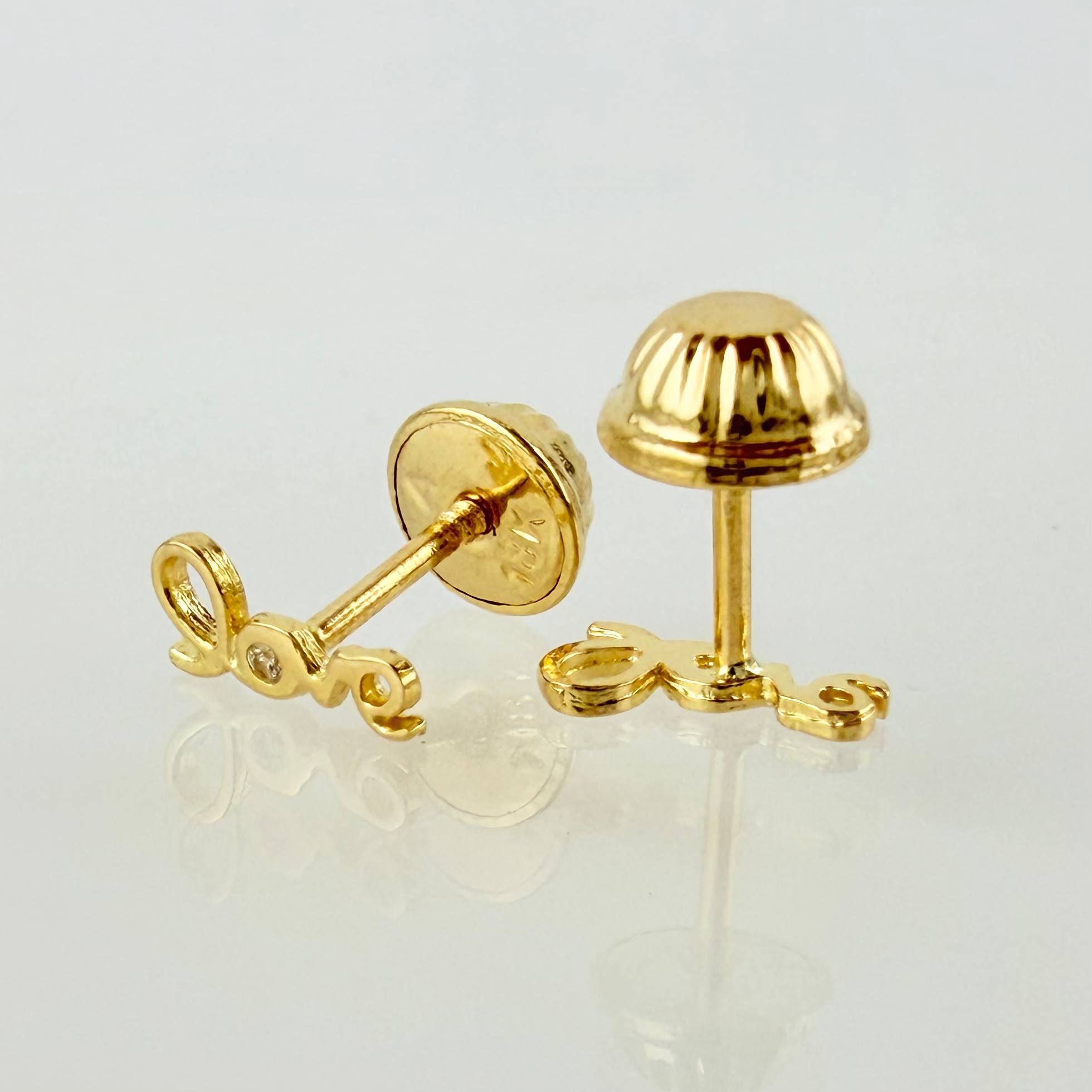 Topos Love 0.6gr / 7mm Oro Amarillo 18K ©