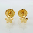 Stud Earrings Stars 0.45g / in / 5.25mm Yellow Gold 18K