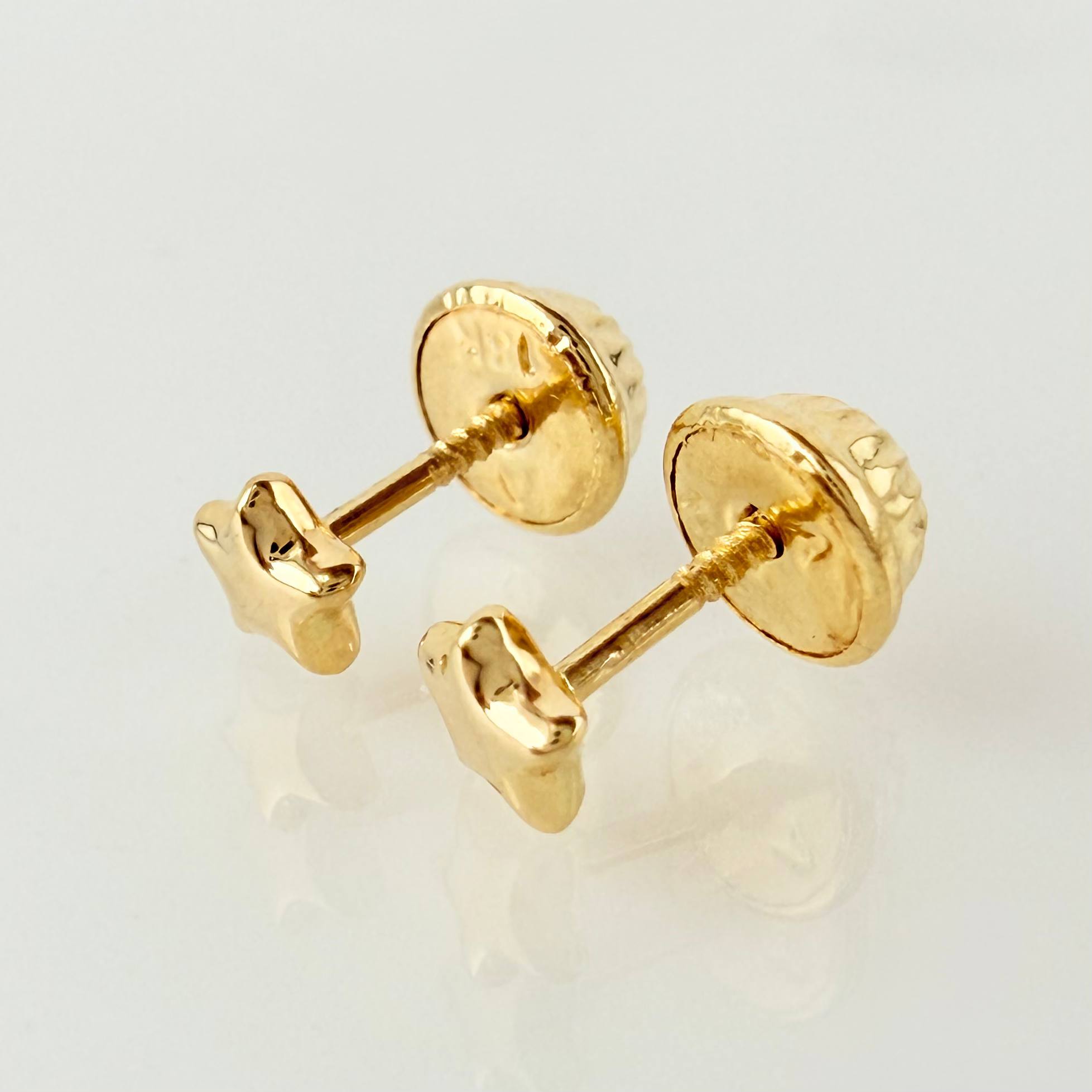 Stud Earrings Stars 0.45g / in / 5.25mm Yellow Gold 18K