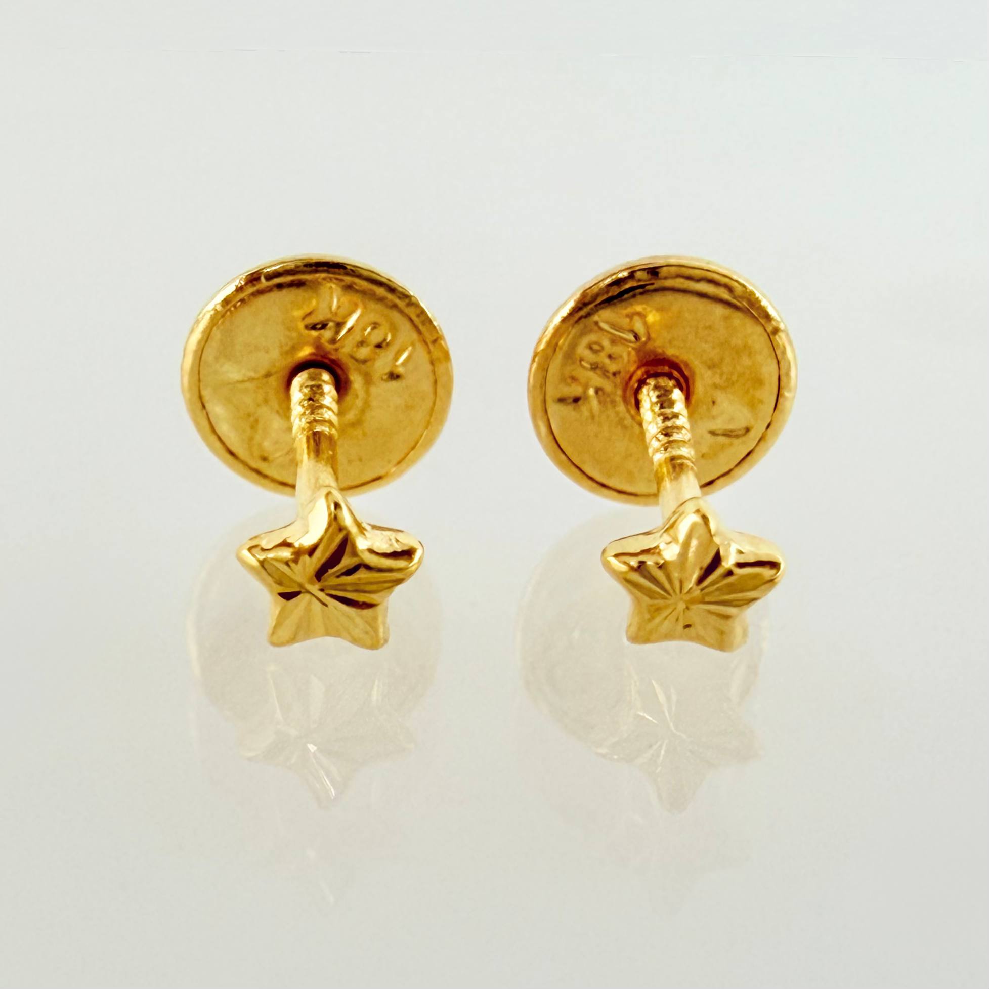 Topos Estrella 0.4gr / 3mm Oro Amarillo 18K