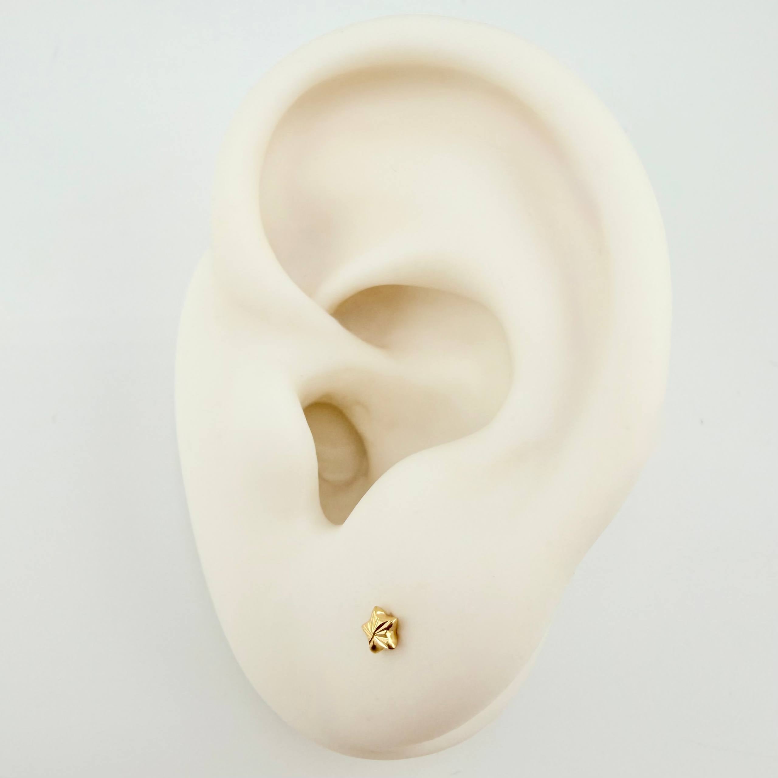 Topos Estrella 0.4gr / 3mm Oro Amarillo 18K