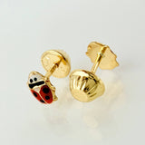 Topos Mariquita 0.55gr / 6mm Oro Amarillo 18K *