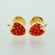 Topos Fresas 0.6gr / 7mm Oro Amarillo 18K