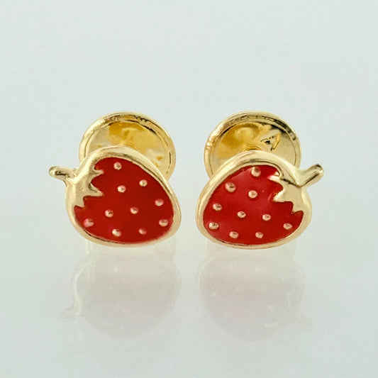 Topos Fresas 0.6gr / 7mm Oro Amarillo 18K