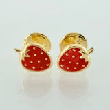 Topos Fresas 0.6gr / 7mm Oro Amarillo 18K