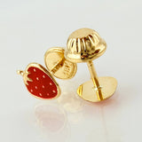 Topos Fresas 0.6gr / 7mm Oro Amarillo 18K
