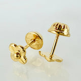 Topos Trebol Dorado 0.6gr / 5mm Oro Amarillo 18K ©