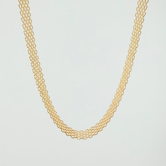 Cadena China 37.1gr / 23 1/2 in / 9.4mm Oro Amarillo +1 18K *