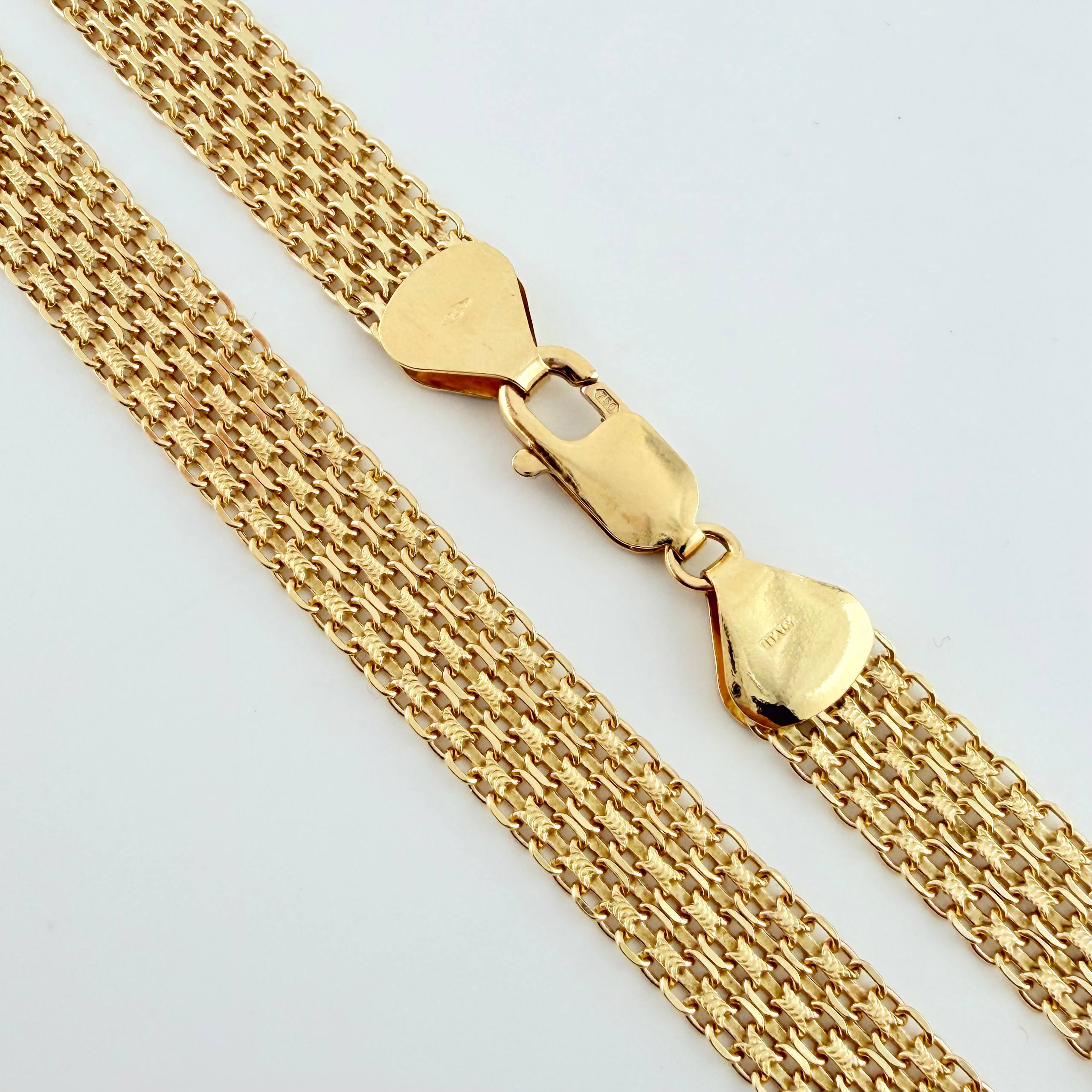 Cadena China 37.1gr / 23 1/2 in / 9.4mm Oro Amarillo +1 18K *