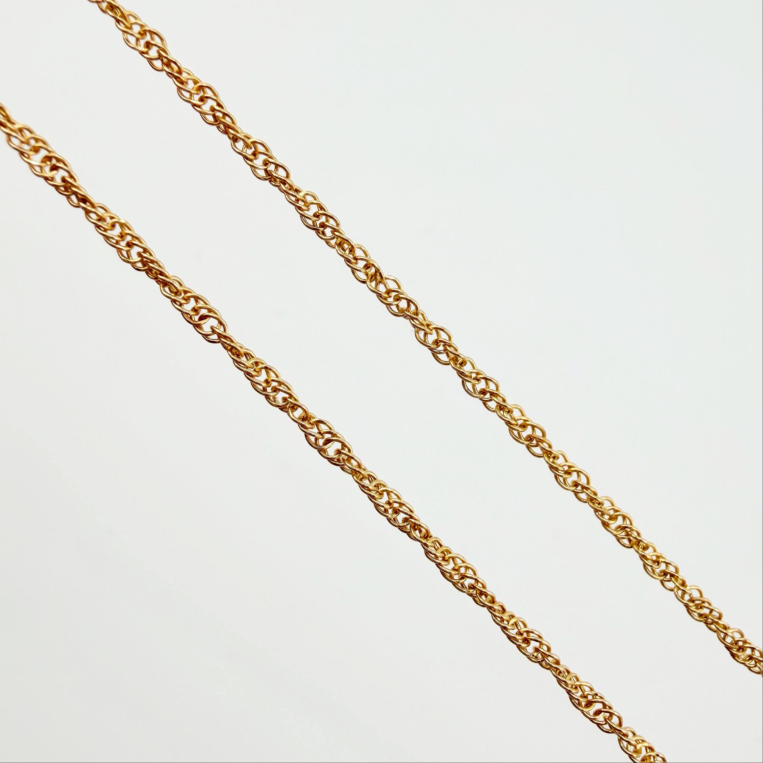 Cadena Singapur 2.95gr / 23 1/2 in / 1.4mm Oro Amarillo +3 18K