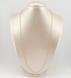 Cadena Singapur 2.9gr / 23 1/2 in / 1.4mm Oro Amarillo +3 18K