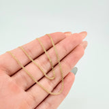 Cadena China 3.05gr / 23 1/2 in / 1.4mm Oro Amarillo +1 18K