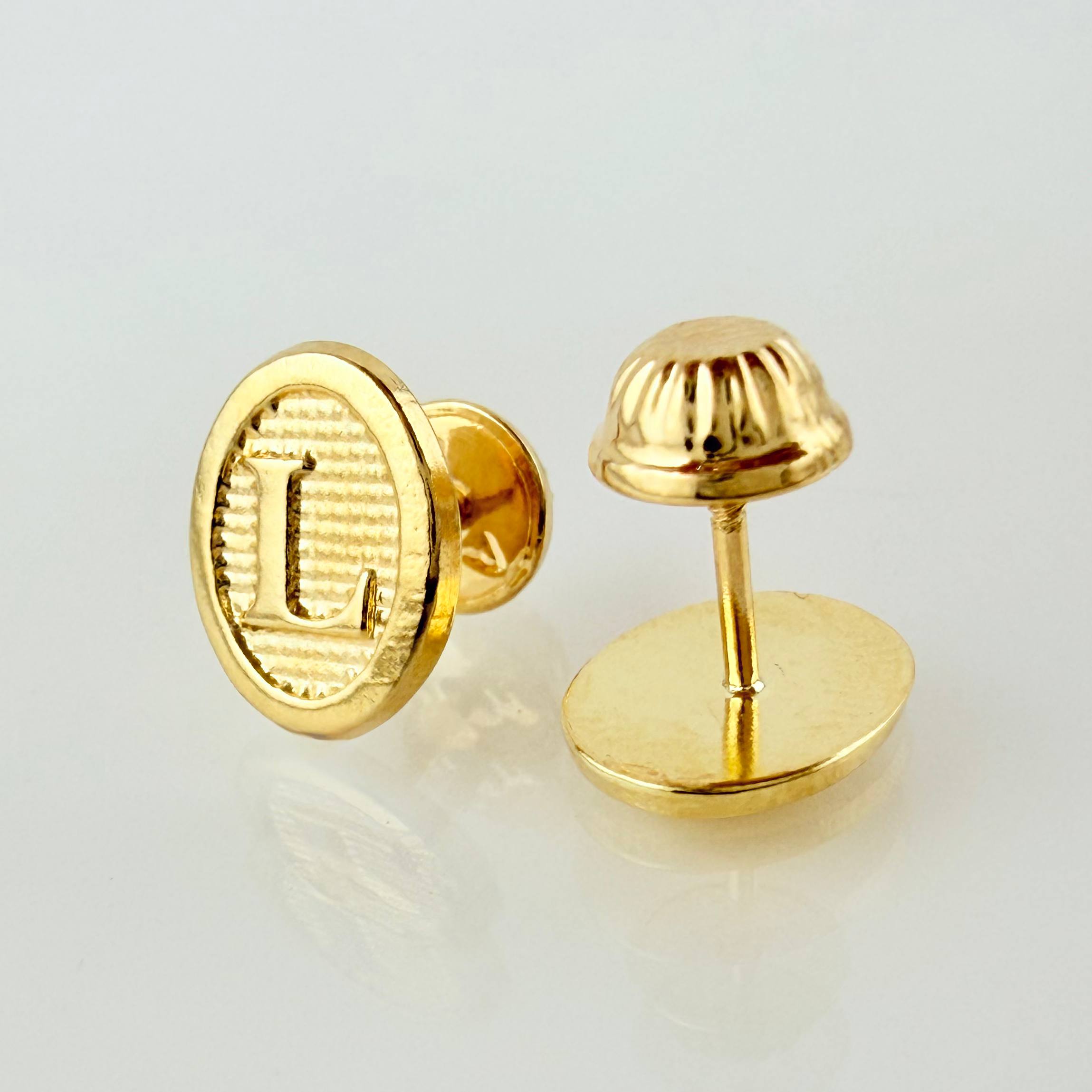 Topos Letra L 0.8gr / 9mm Oro Amarillo 18K