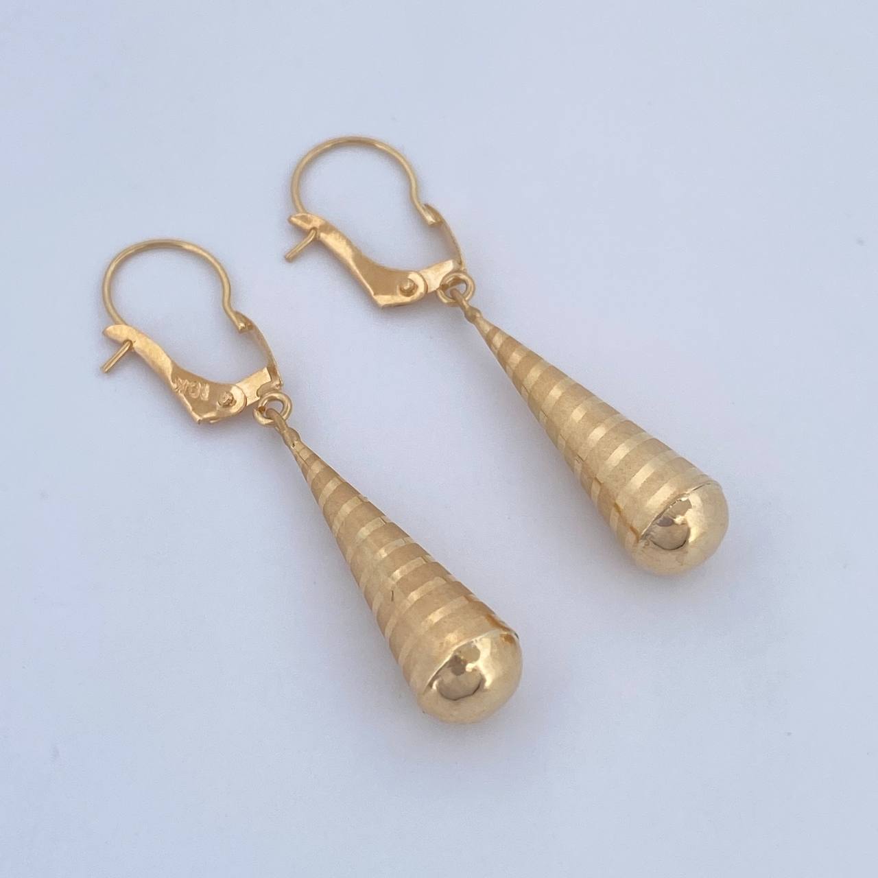 Hoop Earrings 0.85gr / 3.5cm (1.4in) / 18K Gold &