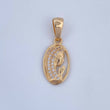 Pendant Virgin Mary 1.1gr / 0.9in / 18K Gold &