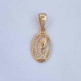 Pendant Virgin Mary 1.1gr / 0.9in / 18K Gold &