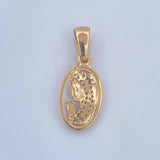 Pendant Virgin Mary 1.35gr / 1.0in / 18K Gold &