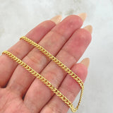 Cadena Cubana 4.5gr / 17 3/4 in / Oro Amarillo +1 18K *