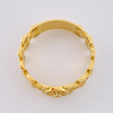 Anillo Correa Sello Corona 3.4 g / T7 Oro Amarillo 18K