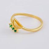 Anillo Hoja De Cafe 1.75 g / T7 1/4 Oro Amarillo 18K