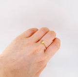 Matte Butterfly Ring 1.45 g / T8 1/4 18K Yellow Gold