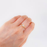 Anillo Halo Solitario 2 g / T6 3/4 Oro Amarillo 18K