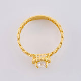 Cuban Halo Ring 2.5 g / T8 18K Yellow Gold