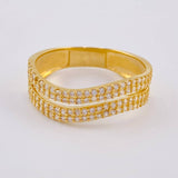 Anillo Olas Curvas 3.6 g / T9 1/2 Oro Amarillo 18K