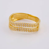 Anillo Olas Curvas 3.6 g / T9 1/2 Oro Amarillo 18K