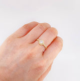 Solitaire Ring Four Prongs 2.55 g / T7 18K Yellow Gold
