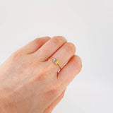 Matte Butterfly Ring 1.45 g / T7 1/2 18K Yellow Gold