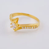 Anillo Solitario Elipse Curvo 1.95 g / T6 1/2 Oro Amarillo 18K