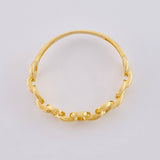 Anillo Cubano 1.35 g / T7 Oro Amarillo 18K