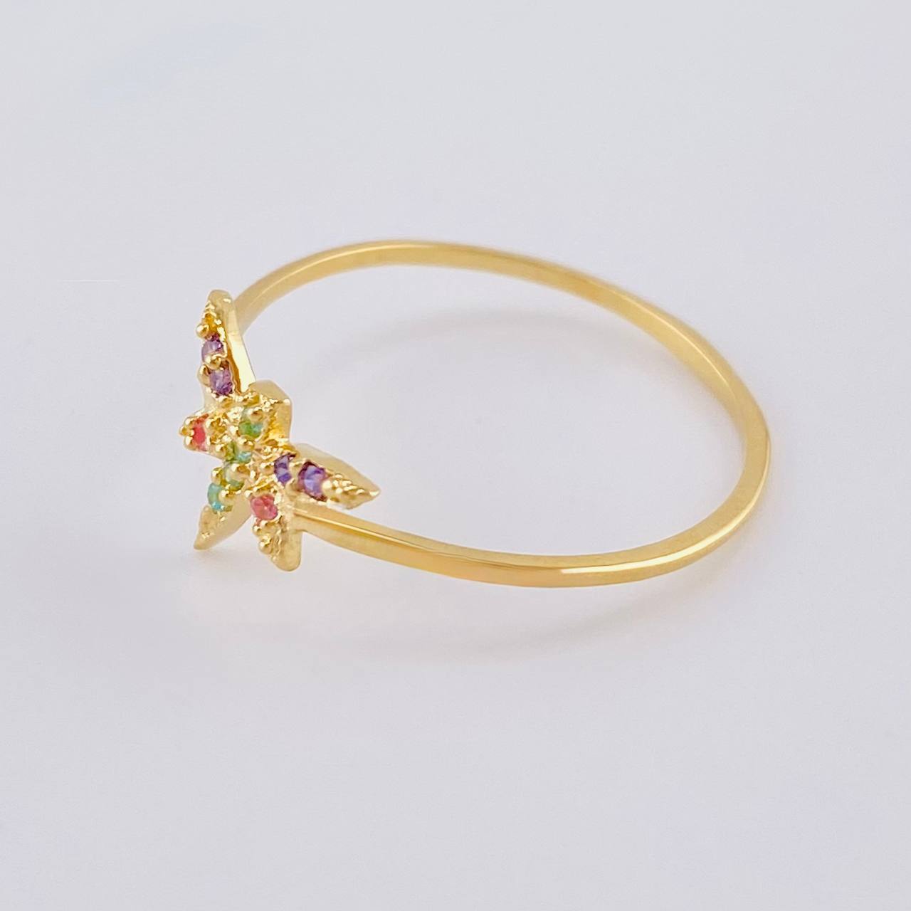 Dragonfly Ring 1.1 g / T8 1/4 Yellow Gold 18K