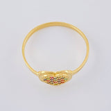 Anillo Corazon Tupido 1.3 g / T8 Oro Amarillo 18K