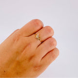 Anillo Mariposa Silueta 1.1 g / T8 Oro Amarillo 18K