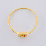 Anillo Cuadro Triqui 0.9 g / T5 1/4 Oro Amarillo 18K