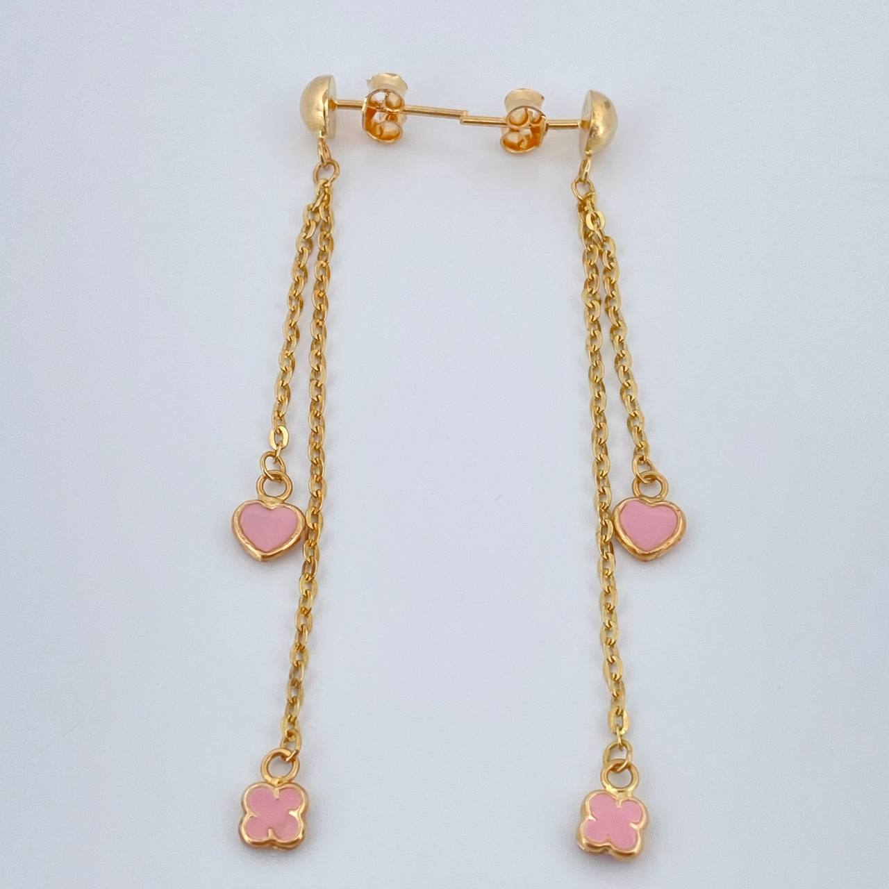 Stud Earrings 2.1gr / 2.3in / 18K Gold