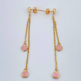 Stud Earrings 2.1gr / 2.3in / 18K Gold