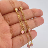 Stud Earrings 2.1gr / 2.3in / 18K Gold
