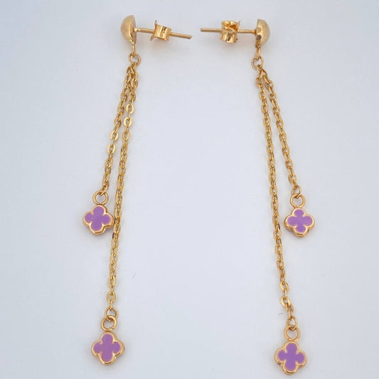 Stud Earrings 2.1gr / 2.0in / 18K Gold +0$