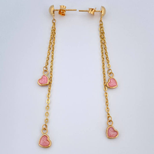 Stud Earrings 2.15gr / 2.5in / 18K Gold