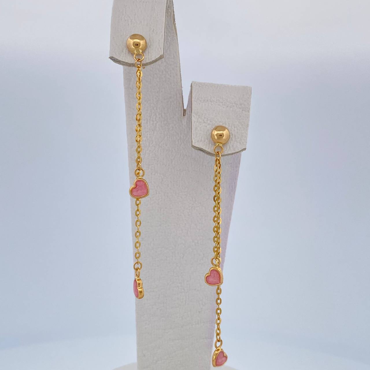 Stud Earrings 2.15gr / 2.5in / 18K Gold