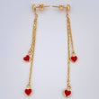 Stud Earrings 2.05gr / 2.5in / 18K Gold