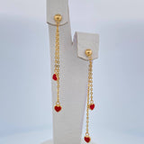 Stud Earrings 2.05gr / 2.5in / 18K Gold
