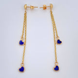 Stud Earrings 2.15gr / 2.5in / 18K Gold