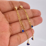 Stud Earrings 2.15gr / 2.5in / 18K Gold